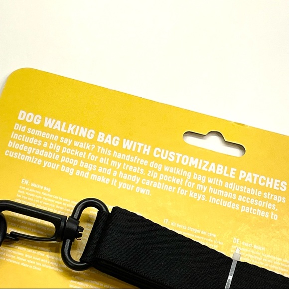 Wild & Woofy Dog Pet Walking Bag Customizable Iron-On Patches W/Adjustable Strap - Picture 5 of 16